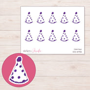 DDZ-15935 planner sticker sheet with enlarged sticker detail