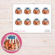 DDZ-15940 planner sticker sheet with enlarged sticker detail
