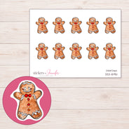 DDZ-15951 planner sticker sheet with enlarged sticker detail