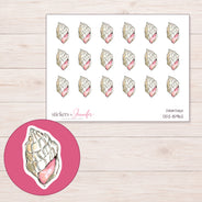 DDZ-15962 planner sticker sheet with enlarged sticker detail