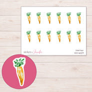 DDZ-16009 planner sticker sheet with enlarged sticker detail
