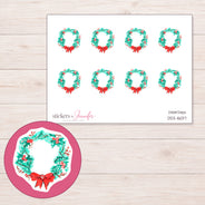 DDZ-16017 planner sticker sheet with enlarged sticker detail