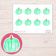 DDZ-16026 planner sticker sheet with enlarged sticker detail
