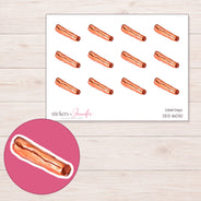 DDZ-16030 planner sticker sheet with enlarged sticker detail