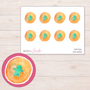 DDZ-16050 planner sticker sheet with enlarged sticker detail