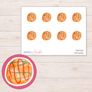 DDZ-16062 planner sticker sheet with enlarged sticker detail
