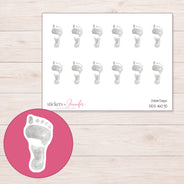 DDZ-16070 planner sticker sheet with enlarged sticker detail