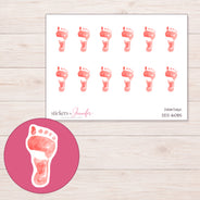 DDZ-16085 planner sticker sheet with enlarged sticker detail