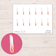 DDZ-16089 planner sticker sheet with enlarged sticker detail