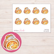 DDZ-16093 planner sticker sheet with enlarged sticker detail