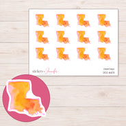 DDZ-16103 planner sticker sheet with enlarged sticker detail