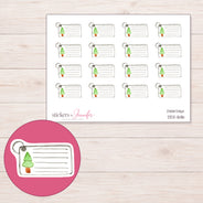 DDZ-16116 planner sticker sheet with enlarged sticker detail