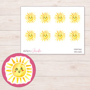 DDZ-16121 planner sticker sheet with enlarged sticker detail