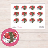 DDZ-16138 planner sticker sheet with enlarged sticker detail