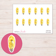 DDZ-16145 planner sticker sheet with enlarged sticker detail