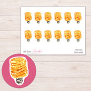 DDZ-16148 planner sticker sheet with enlarged sticker detail