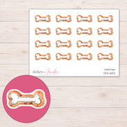 DDZ-16152 planner sticker sheet with enlarged sticker detail