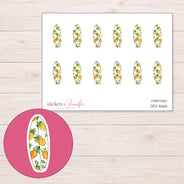 DDZ-16166 planner sticker sheet with enlarged sticker detail