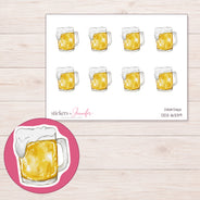 DDZ-16339 planner sticker sheet with enlarged sticker detail