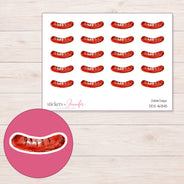 DDZ-16345 planner sticker sheet with enlarged sticker detail