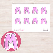 DDZ-16479 planner sticker sheet with enlarged sticker detail
