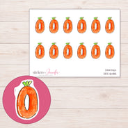 DDZ-16485 planner sticker sheet with enlarged sticker detail
