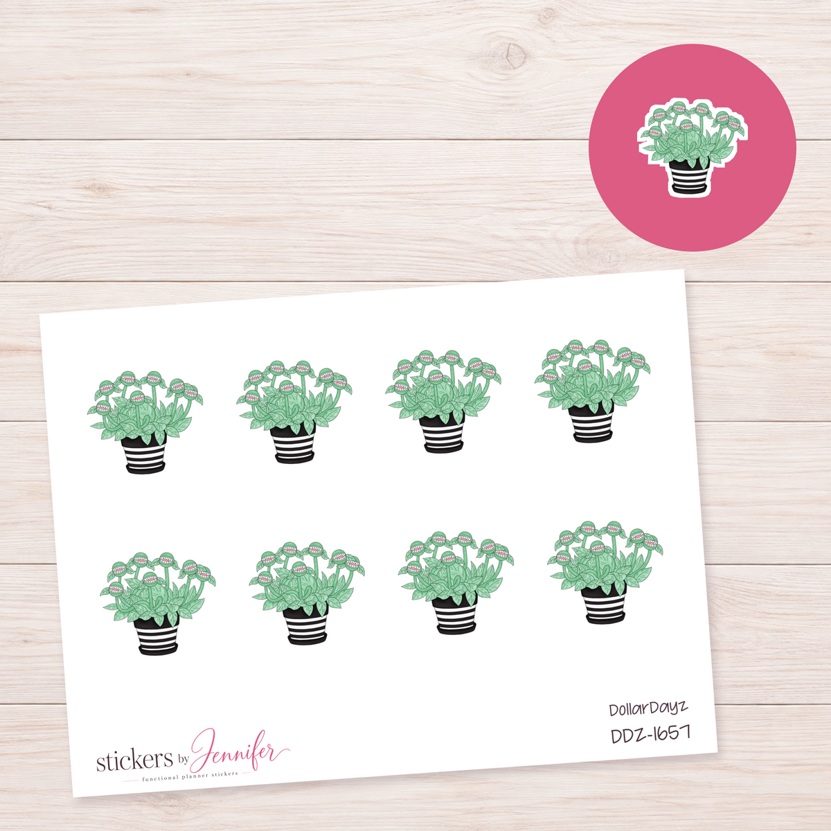 Carnivorous Houseplant Planner Stickers | DDZ-1657