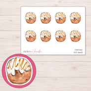 DDZ-16645 planner sticker sheet with enlarged sticker detail