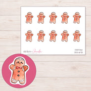 DDZ-16701 planner sticker sheet with enlarged sticker detail