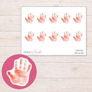 DDZ-16706 planner sticker sheet with enlarged sticker detail