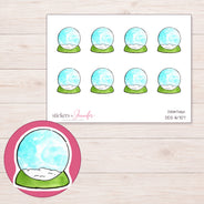 DDZ-16707 planner sticker sheet with enlarged sticker detail