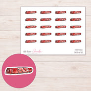 DDZ-16717 planner sticker sheet with enlarged sticker detail