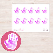 DDZ-16718 planner sticker sheet with enlarged sticker detail