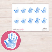 DDZ-16727 planner sticker sheet with enlarged sticker detail