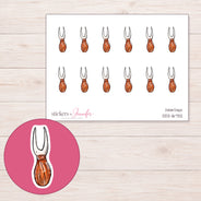 DDZ-16732 planner sticker sheet with enlarged sticker detail
