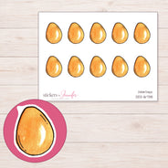 DDZ-16738 planner sticker sheet with enlarged sticker detail