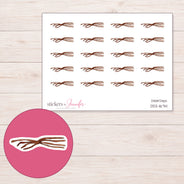 DDZ-16741 planner sticker sheet with enlarged sticker detail