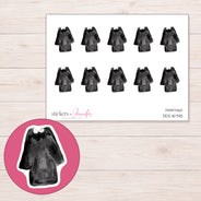DDZ-16745 planner sticker sheet with enlarged sticker detail