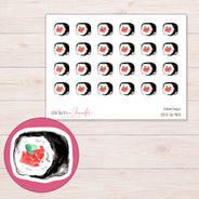 DDZ-16783 planner sticker sheet with enlarged sticker detail