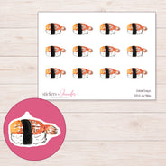 DDZ-16786 planner sticker sheet with enlarged sticker detail
