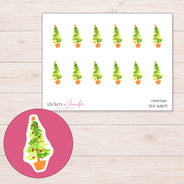 DDZ-16809 planner sticker sheet with enlarged sticker detail