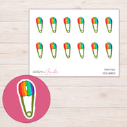 DDZ-16853 planner sticker sheet with enlarged sticker detail