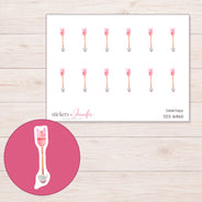 DDZ-16865 planner sticker sheet with enlarged sticker detail