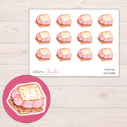 DDZ-16881 planner sticker sheet with enlarged sticker detail
