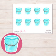 DDZ-16895 planner sticker sheet with enlarged sticker detail