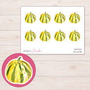DDZ-16915 planner sticker sheet with enlarged sticker detail
