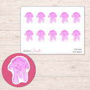 DDZ-16925 planner sticker sheet with enlarged sticker detail