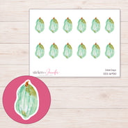 DDZ-16930 planner sticker sheet with enlarged sticker detail