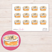 DDZ-16931 planner sticker sheet with enlarged sticker detail