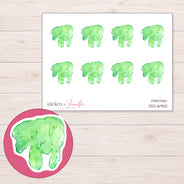 DDZ-16940 planner sticker sheet with enlarged sticker detail